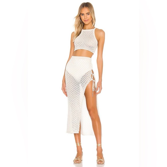 Camila Coelho Offshore Midi Skirt and Crop Top Set - Picture 2 of 3